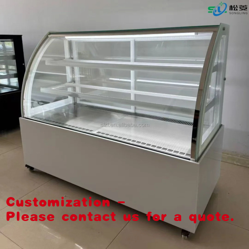 Commercial Chest Freezer - ثلاجة عرض الكيك المخصصة من الفولاذ
