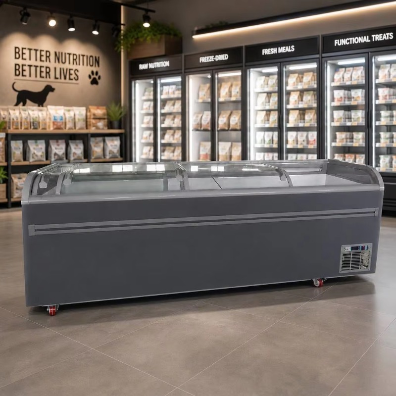 فريزر صندوقي بسطح زجاجي مع مبر - مراجعة Commercial Chest Freezer وسعره