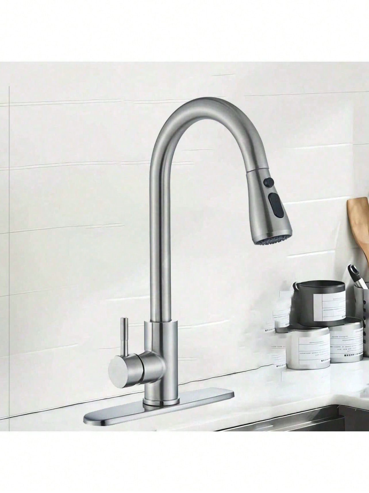 صنبور مطبخ مع رشاش قابل للسحب، - مراجعة Commercial Kitchen And Bar وسعره